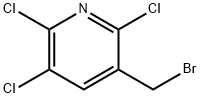 3-(Bromomethyl)-2,5,6-trichloropyridine 结构式