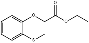 2-[2-(甲硫基)苯氧基]乙酸乙酯 结构式