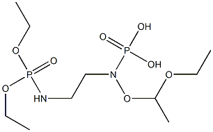 2-(二乙氧基磷酸化胺)-乙基]-磷酰胺酸二乙酯 结构式