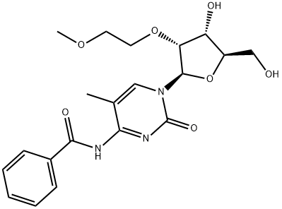 N4-Benzoyl-2'-O-(2-ethoxyethyl)-5-methylcytidine 结构式