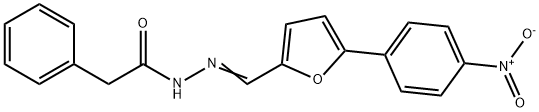 N'-{(E)-[5-(4-nitrophenyl)furan-2-yl]methylidene}-2-phenylacetohydrazide 结构式