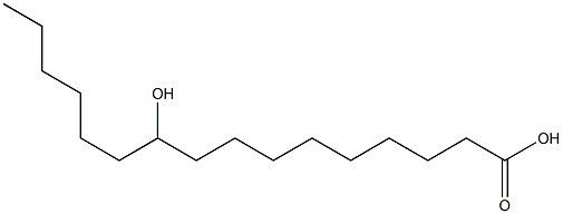 10-羟基十六酸 结构式
