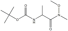 (1-((甲氧基甲基)氨基)-1-氧代丙烷-2-基)氨基甲酸叔丁酯 结构式