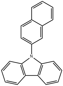 N-(2-naphthyl)carbazole 结构式