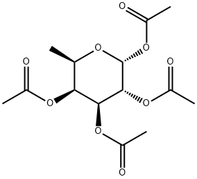 6-脱氧-ALPHA-D-吡喃半乳糖四乙酸酯 结构式