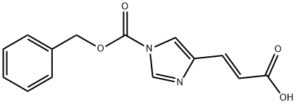 (E)-3-(1-((benzyloxy)carbonyl)-1H-imidazol-4-yl)acrylic acid 结构式