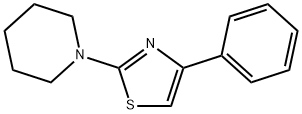 4-苯基-2-(哌啶-1-基)噻唑 结构式