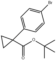 1-(4-Bromo-phenyl)-cyclopropanecarboxylic acid tert-butyl ester 结构式