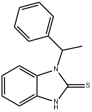 1-(1-Phenyl-ethyl)-1H-benzoimidazole-2-thiol 结构式
