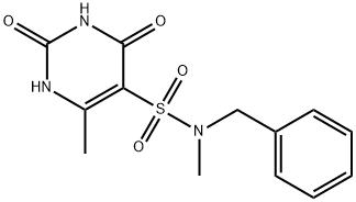 N-benzyl-N,6-dimethyl-2,4-dioxo-1,2,3,4-tetrahydropyrimidine-5-sulfonamide 结构式