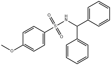N-(diphenylmethyl)-4-methoxybenzenesulfonamide 结构式