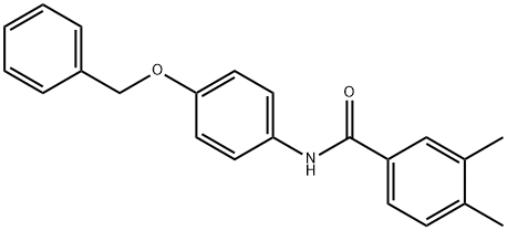 N-[4-(benzyloxy)phenyl]-3,4-dimethylbenzamide 结构式