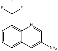 8-(三氟甲基)喹啉-3-胺 结构式
