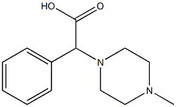 2-(4-甲基哌嗪-1-基)-2-苯基乙酸 结构式