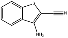 3-氨基-1-苯并噻吩-2-甲腈 结构式