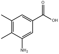 3-氨基-4,5-二甲基苯甲酸 结构式