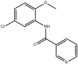 N-(5-chloro-2-methoxyphenyl)pyridine-3-carboxamide 结构式