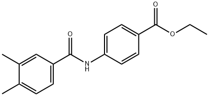 ethyl 4-(3,4-dimethylbenzamido)benzoate 结构式