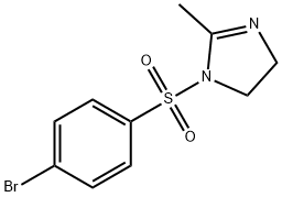 1-[(4-bromophenyl)sulfonyl]-2-methyl-4,5-dihydro-1H-imidazole 结构式