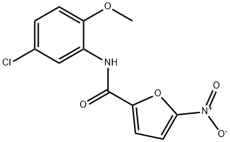 N-(5-chloro-2-methoxyphenyl)-5-nitro-2-furamide 结构式