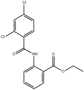 ethyl 2-{[(2,4-dichlorophenyl)carbonyl]amino}benzoate 结构式