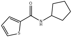 N-cyclopentylthiophene-2-carboxamide 结构式