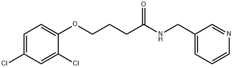 4-(2,4-dichlorophenoxy)-N-(pyridin-3-ylmethyl)butanamide 结构式