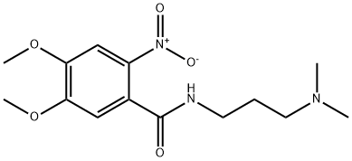 N-[3-(dimethylamino)propyl]-4,5-dimethoxy-2-nitrobenzamide 结构式