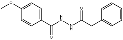 4-methoxy-N'-(phenylacetyl)benzohydrazide 结构式