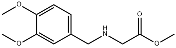 (3,4-二甲氧基苄基)甘氨酸甲酯 结构式