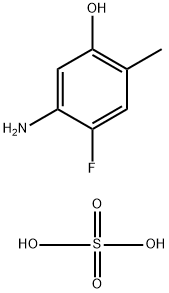 5-Amino-4-fluoro-2-methylphenol Sulfate 结构式