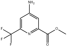 4-Amino-6-trifluoromethyl-pyridine-2-carboxylic acid methyl ester 结构式