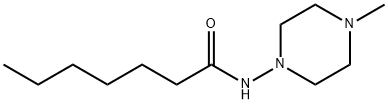 N-(4-methyl-1-piperazinyl)heptanamide 结构式