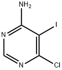 6-CHLORO-5-IODOPYRIMIDIN-4-AMINE 结构式