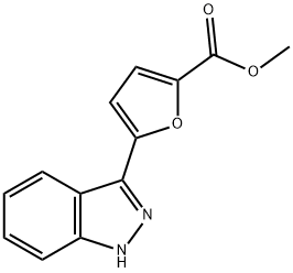 2-呋喃甲酸,5-(1H-吲唑-3-基) - 甲酯 结构式