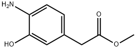 (4-氨基-3-羟基苯基)乙酸甲酯 结构式