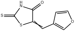 4-Thiazolidinone, 5-(3-furanylmethylene)-2-thioxo- 结构式