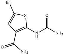 5-溴-2-脲噻吩-3-甲酰胺 结构式