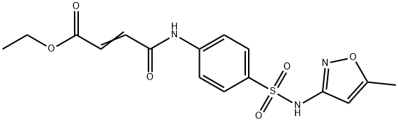 ethyl (2E)-4-({4-[(5-methyl-1,2-oxazol-3-yl)sulfamoyl]phenyl}amino)-4-oxobut-2-enoate 结构式