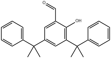 2-hydroxy-3,5-bis(1-methyl-1-phenylethyl)-Benzaldehyde 结构式