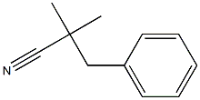 2,2-二甲基-3-苯基丙腈 结构式