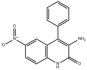 2(1H)-Quinolinone, 3-amino-6-nitro-4-phenyl-
 结构式
