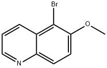 5-溴-6-甲氧基喹啉 结构式