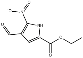 Ethyl 4-formyl-5-nitropyrrole-2-carboxylate 结构式