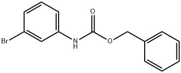 (3-溴苯基)氨基甲酸苄酯 结构式