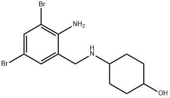 4-((2-氨基-3,5-二溴苄基)氨基)环己-1-醇 结构式