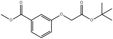 3-(2-(叔丁氧基)-2-氧代乙氧基)苯甲酸甲酯 结构式