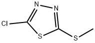 2-氯-5-甲硫基-1,3,4-噻二唑, 结构式