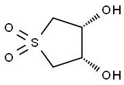 (3R,4S)-3,4-二羟基-1Λ6-硫杂环戊烷-1,1-二酮,顺式 结构式