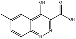 6-Methyl-4-oxo-1,4-dihydrocinnoline-3-carboxylic acid 结构式